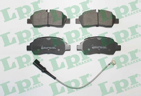 Тормозные колодки LPR задние для Ford Transit VIII 2013-2016. Артикул 05P2130A