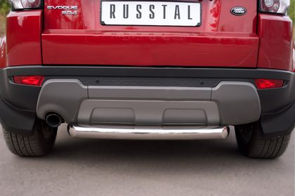 Защита RusStal заднего бампера d76 (дуга) для Land Rover Range Rover Evoque I Prestige, Pure 2011-2018. Артикул REPZ-000811