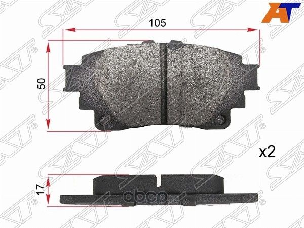 КОЛОДКИ ТОРМОЗНЫЕ ЗАД TOYOTA RAV4 18-CROWN 220 18 (SAT). Артикул ST280118