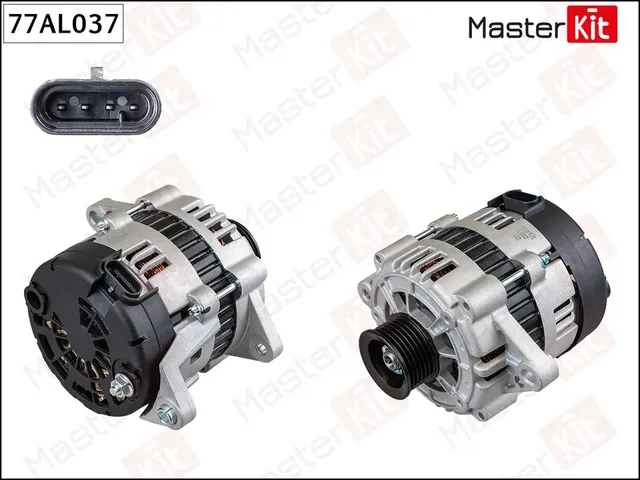 77AL037 Генератор\ CHEVROLET LACETTI (14V 85A) (Master KIT) Master KIT. Артикул 77al037