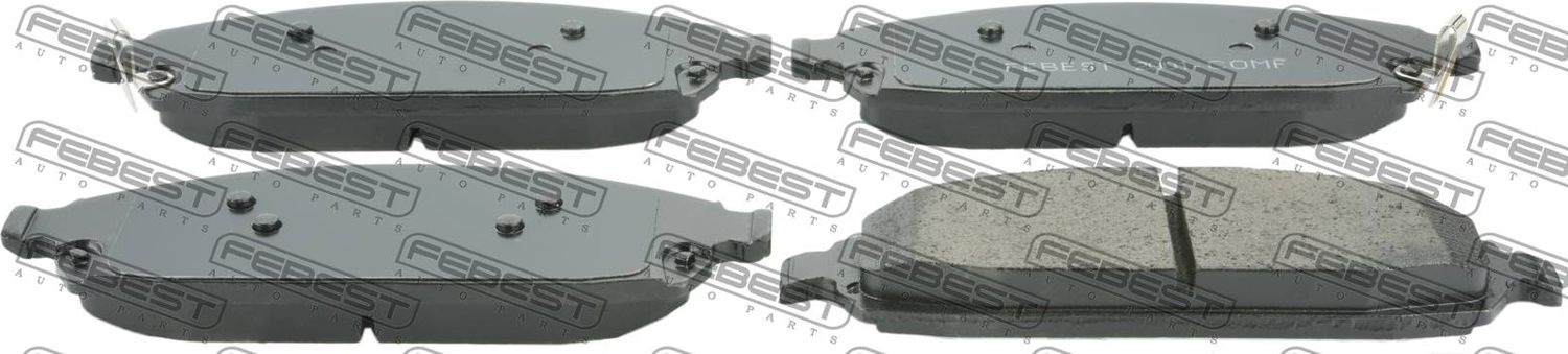 Тормозные колодки Febest передние для Jeep Grand Cherokee III (WK) 2004-2010. Артикул 2001-COMF