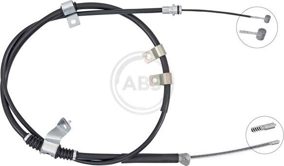 Трос ручника (тросик ручного тормоза) ABS. Артикул K16093