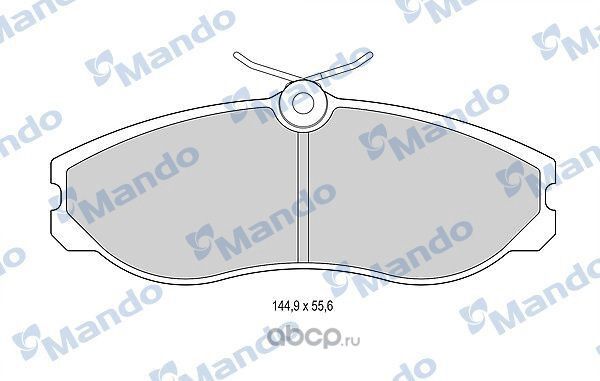 Колодки тормозные NISSAN Terrano 2 FORD Maverick передние (4шт.) MANDO. Артикул MBF015517