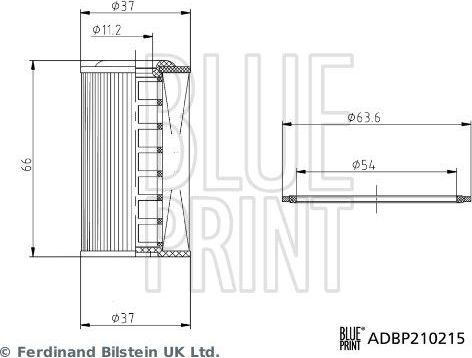 Фильтр АКПП Blue Print для Nissan Juke I 2010-2019. Артикул ADBP210215
