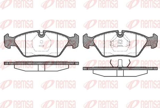 Тормозные колодки Remsa. Артикул 0139.00