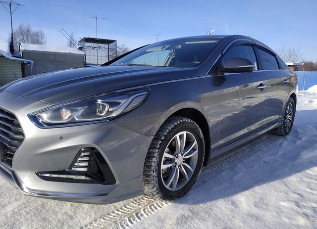 Дефлекторы V-Star для окон с хромированным молдингом Hyundai Sonata VII LF 2014-2026. Артикул CHR23326