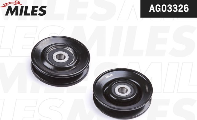 Направляющий (ведущий) ролик приводного клинового ремня Miles для Daewoo Lanos 1997-2002. Артикул AG03326