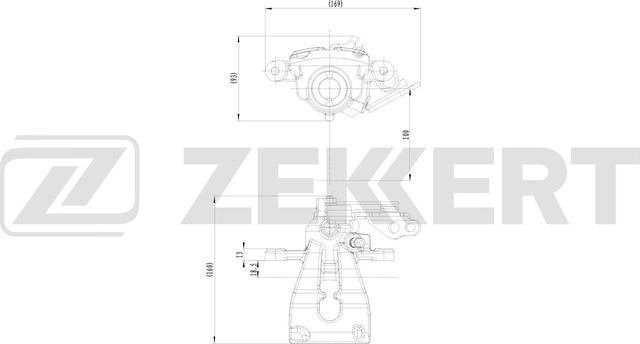 Тормозной суппорт Zekkert (Чугун). Артикул BS-8359
