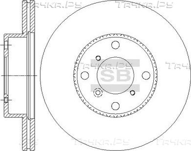 Тормозной диск Sangsin Hi-Q. Артикул SD4808
