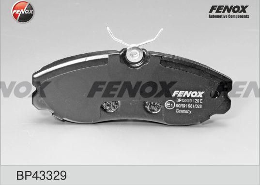 Тормозные колодки Fenox. Артикул BP43329