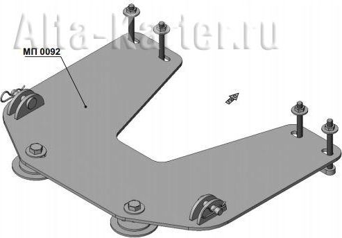 Площадка Storm для крепления снегового отвала Yamaha Rhino 700 2008-2015. Артикул 40.MP 0092