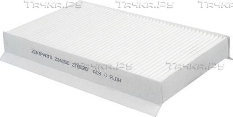 Салонный фильтр Zentparts (Активированный уголь). Артикул Z34050