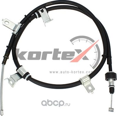 Трос ручного тормоза заднL (Kortex). Артикул KBC072