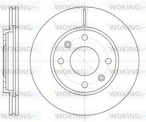 Тормозной диск Woking передний для Citroen Saxo 1996-2004. Артикул D6131.10