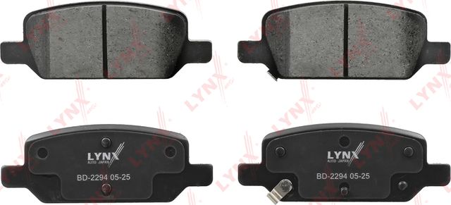 Тормозные колодки LYNXauto задние для Tesla Model Y I 2019-2026. Артикул BD-2294