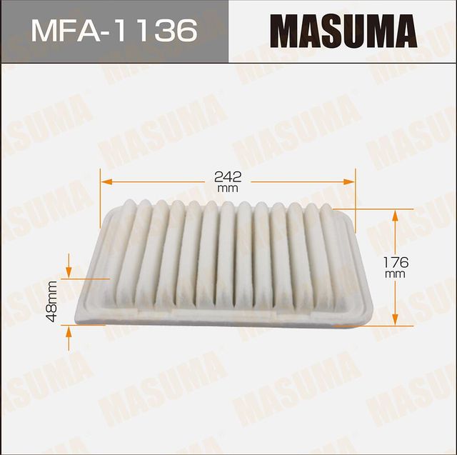 Воздушный фильтр Masuma. Артикул MFA-1136