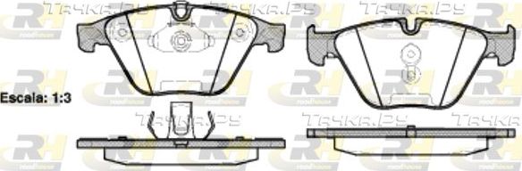 Тормозные колодки RoadHouse передние для BMW 7 V (F01/F02/F04) 2008-2015. Артикул 2857.20