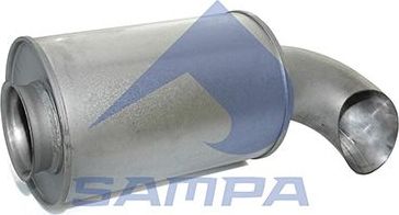 Глушитель (задняя часть) Sampa. Артикул 032.080