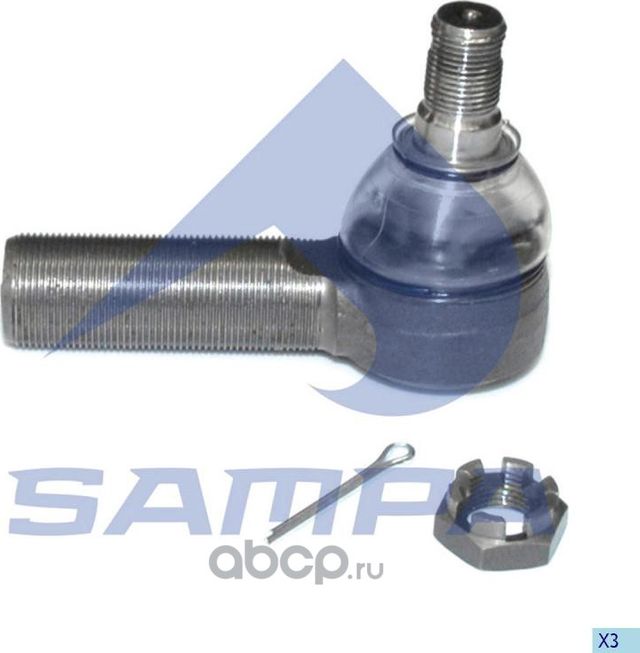 Наконечник рулевой тяги MAN MERCEDES DAF IVECO левый (M28х1.50,L=105 мм) SAMPA Sampa. Артикул 09711901