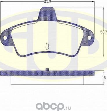 Тормозные колодки G.U.D.. Артикул GBP043302