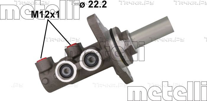 Тормозной цилиндр главный Metelli. Артикул 05-1164