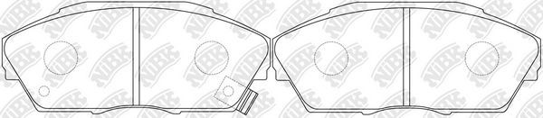 Тормозные колодки NiBK. Артикул PN8162