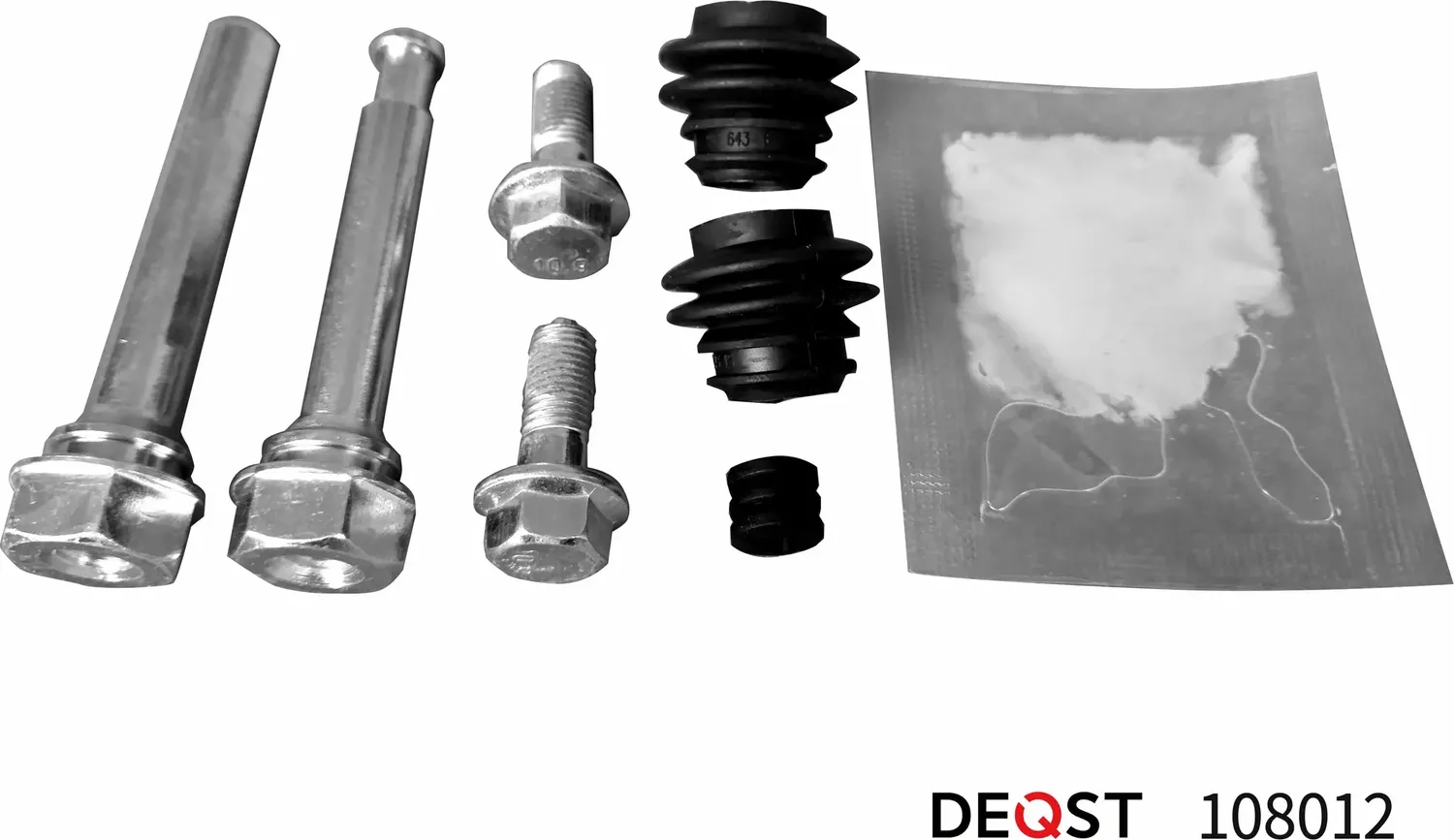 Комплект направляющих тормозного суппорта переднего направляющая (O 10mm, Mobis) (Deqst). Артикул 108012