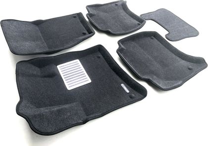 Коврики текстильные Euromat 3D Lux для салона Porsche Cayenne II 2010-2014 Темно-серые. Артикул EM3D-004101G