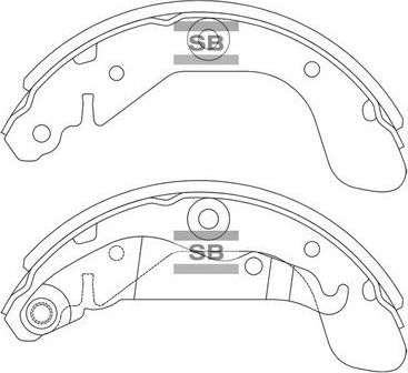 Тормозные колодки Sangsin Hi-Q. Артикул SA256
