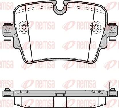 Тормозные колодки Remsa задние для Jaguar F-Type I 2012-2026. Артикул 1614.08