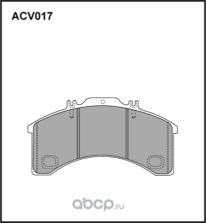 Колодки тормозные (Allied Nippon). Артикул ACV017