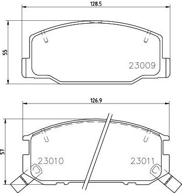 Тормозные колодки Nisshinbo. Артикул NP1124