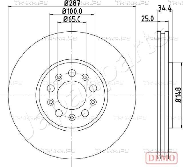 Тормозной диск Japanparts. Артикул DI-0901C