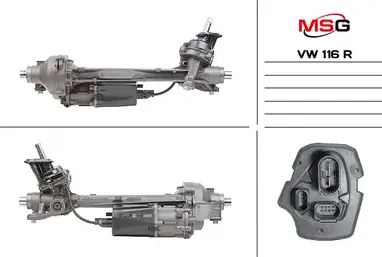 Рулевая рейка с ЭУР восстановленная Seat Ateca 2016-, Skoda Superb 2015-, VW Pas (MSG). Артикул VW116R