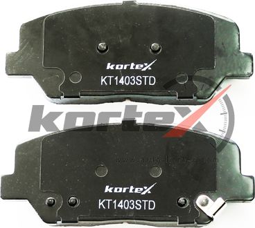 Колодки тормозные KIA/HYUNDAI CEED/I30 12- перед. (торм.сист. R16) (Kortex). Артикул KT1403STD