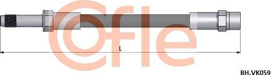 Тормозной шланг Cofle. Артикул 92.BH.VK059