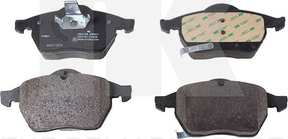 Тормозные колодки NK передние для Saab 9-3 I 1998-2003. Артикул 224108