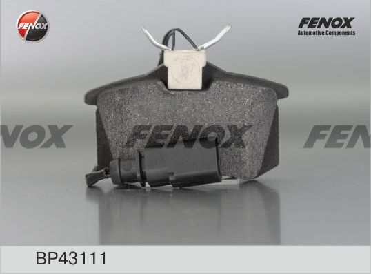 Тормозные колодки Fenox. Артикул BP43111