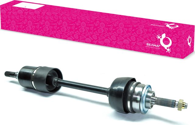 Привод ВАЗ 2123 левый в сборе (24 шлица) с внутренним трипоидным ШРУСом, арт. BM.8667 BM.8667 БелМаг (Belmag). Артикул BM.8667