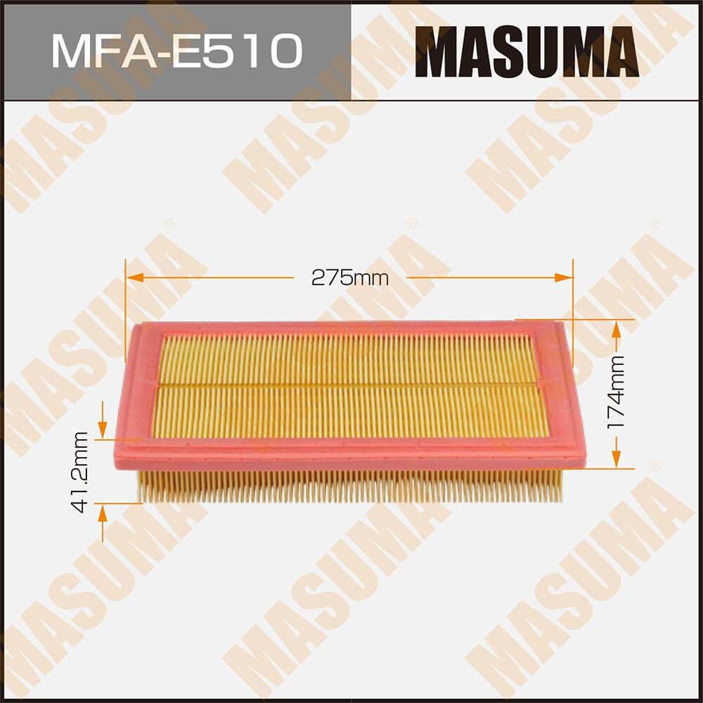 Воздушный фильтр Masuma. Артикул MFA-E510