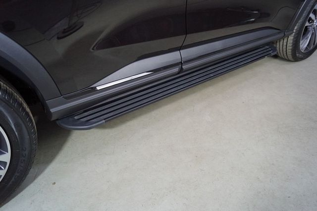 Пороги алюминиевые ТСС Slim Line Black 1720 мм для Haval F7x I рестайлинг (2.0L 4WD) 2022-2026. Артикул HAVF7X22-24B