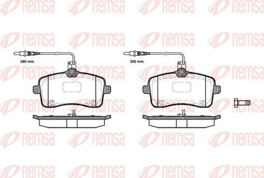 Тормозные колодки Remsa. Артикул 1102.04