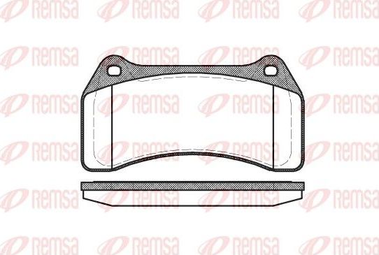 Тормозные колодки Remsa. Артикул 0895.00