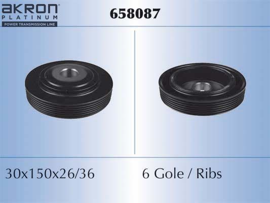 Шкив коленвала Malò. Артикул 658087