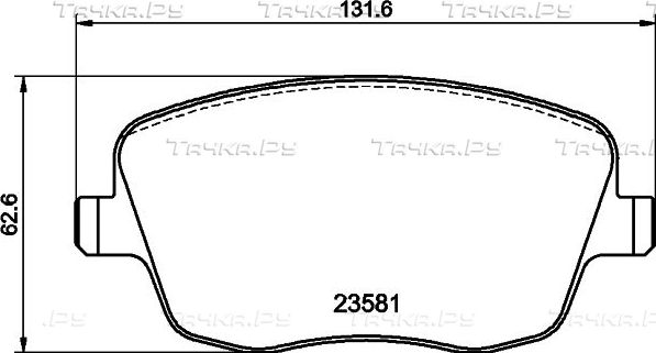 Тормозные колодки Mintex. Артикул MDB2294