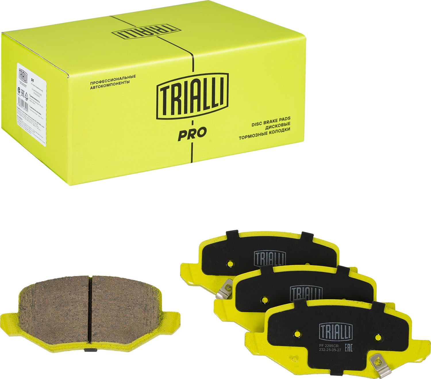 Тормозные колодки Trialli (Low-Metallic). Артикул PF 2205CR