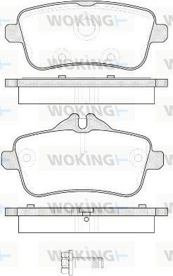Тормозные колодки Woking. Артикул P14033.00