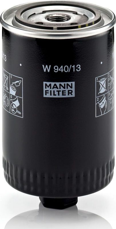Масляный фильтр Mann-Filter для Audi 100 IV (C4) 1990-1994. Артикул W 940/13