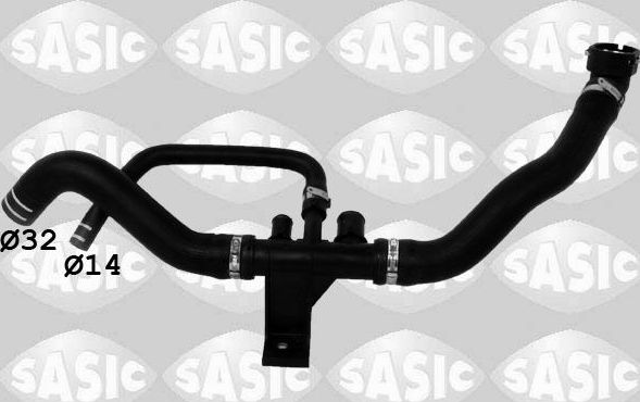 Патрубок радиатора (системы охлаждения) Sasic. Артикул 3400206