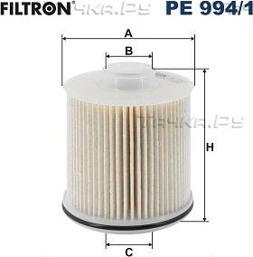 Топливный фильтр Filtron. Артикул PE 994/1